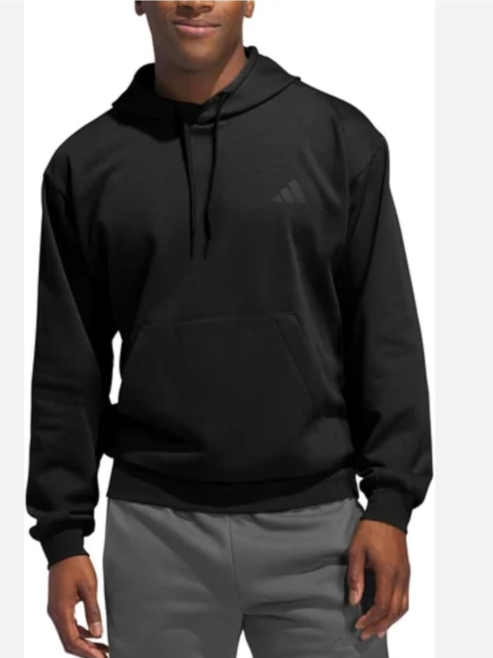 adidas Men's Fleece Hoodie Pullover with Kangaroo Pocket